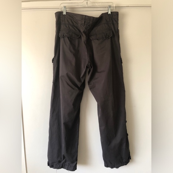 GAP Y2K Convertible Cargo Hiking Pants Women’s Size 14 Army Khaki/Green - Picture 2 of 14